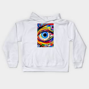 Eyes of Enchantment: Beautiful Eye Design Kids Hoodie